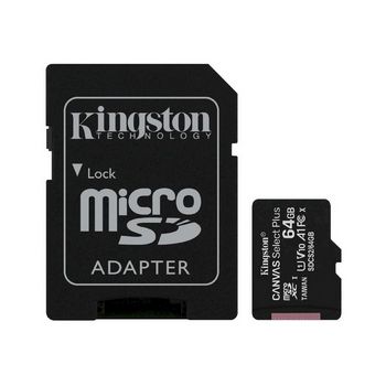 Kingston Canvas Select Plus - flash memory card - 64 GB - microSDXC UHS-I
 - SDCS2/64GB-3P1A