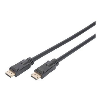 DIGITUS DisplayPort connection cable with amplifier - DP male/DP male - 10 m
 - AK-340105-100-S