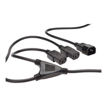 DIGITUS Y power cable - IEC C14 male/2x C13 female - 1.7 m
 - AK-440400-017-S