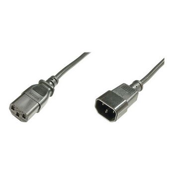 DIGITUS Power cable extension - IEC C14 male/IEC C13 female - 1.2 m
 - AK-440201-012-S