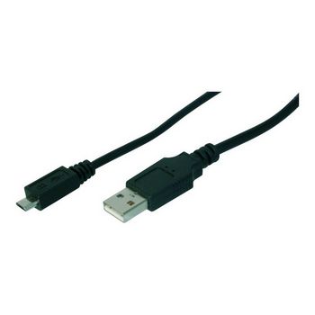 DIGITUS Micro USB 2.0 connection cable - USB Type-A male/Micro USB Type-B male - 1 m
 - AK-300127-010-S