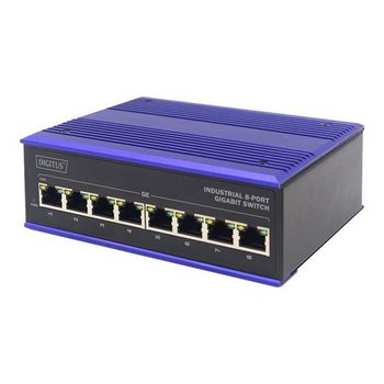 DIGITUS Professional DN-651119 Industrial - switch - 8 ports - unmanaged
 - DN-651119