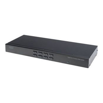 DIGITUS Professional DS-23200-2 - KVM switch - 8 ports - rack-mountable
 - DS-23200-2