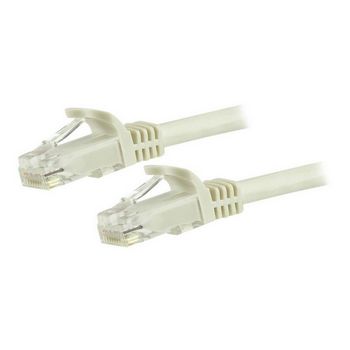 StarTech.com 5m CAT6 Ethernet Cable, 10 Gigabit Snagless RJ45 650MHz 100W PoE Patch Cord, CAT 6 10GbE UTP Network Cable w/Strain Relief, White, Fluke Tested/Wiring is UL Certified/ - N6PATC5MWH
