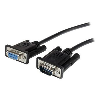 StarTech.com 2m Black Straight Through DB9 RS232 Serial Cable - DB9 RS232 Serial Extension Cable - Male to Female Cable (MXT1002MBK) - serial extension cable - DB-9 to DB-9 - 2 m
 - MXT1002MBK