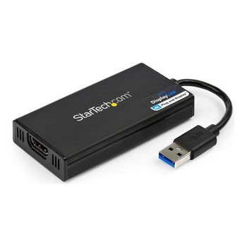 StarTech.com USB 3.0 to HDMI Adapter, 4K 30Hz Ultra HD, DisplayLink Certified, USB Type-A to HDMI Display Adapter Converter for Monitor, External Video &amp; Graphics Card, Mac &am - USB32HD4K