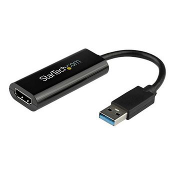 StarTech.com USB 3.0 to HDMI Adapter - Slim Design - 1920x1200 - video / audio cable - TAA Compliant - 19 cm
 - USB32HDES