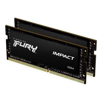 Kingston RAM FURY Impact - 64 GB (2 x 32 GB Kit) - DDR4 2666 SO-DIMM CL16
 - KF426S16IBK2/64