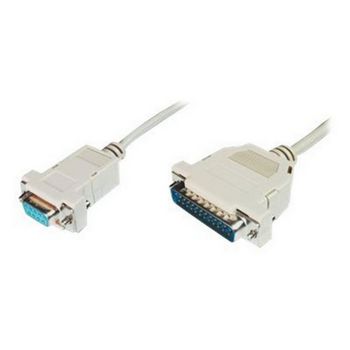 DIGITUS Printer connection cable - DSUB (25-pin male)/DSUB (9-pin female) - 3 m
 - AK-580105-030-E
