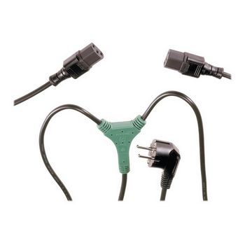 DIGITUS Y power cable - CEE 7/7 (Type-F)(CEE 7/7) male/2x C13 female - 1.7 m
 - AK-440401-017-S