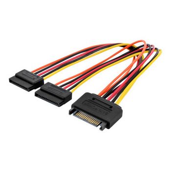DIGITUS Internal power cable - SATA (15-pin)/2x SATA (15-pin) - 30 cm
 - AK-430405-003-M