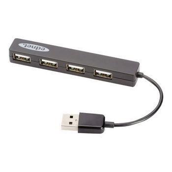 Ednet USB 2.0 Notebook Hub - hub - 4 ports
 - 85040