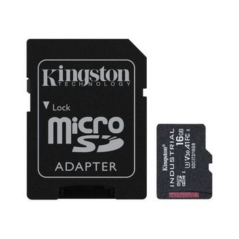 Kingston Industrial - flash memory card - 16 GB - microSDHC UHS-I
 - SDCIT2/16GB