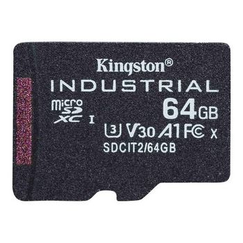 Kingston Industrial - flash memory card - 64 GB - microSDXC UHS-I
 - SDCIT2/64GBSP