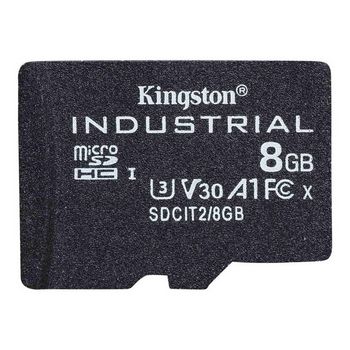 Kingston Industrial - flash memory card - 8 GB - microSDHC UHS-I
 - SDCIT2/8GBSP