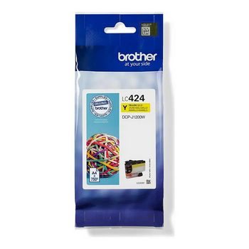Brother LC424Y - yellow - original - ink cartridge
 - LC424Y