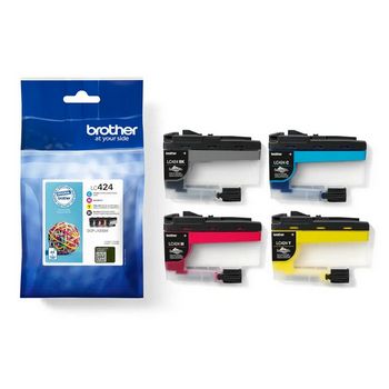Brother ink cartridges multipack LC-424VAL - pack of 4 - black, cyan, magenta, yellow
 - LC424VAL