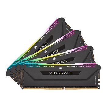 CORSAIR RAM Vengeance RGB PRO SL - 64 GB (4 x 16 GB Kit) - DDR4 3200 DIMM CL16
 - CMH64GX4M4E3200C16