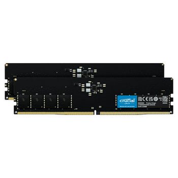 Crucial RAM - 64 GB (2 x 32 GB Kit) - DDR5 4800 UDIMM CL40
 - CT2K32G48C40U5