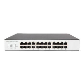 DIGITUS Professional Fast Ethernet N-Way Switch DN-60021-2 - switch - 24 ports - unmanaged - rack-mountable
 - DN-60021-2