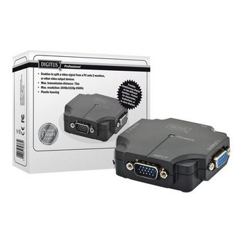 DIGITUS DS-41120-1 - video splitter - 2 ports
 - DS-41120-1