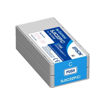 Epson SJIC22P(C) - cyan - original - ink cartridge
 - C33S020602