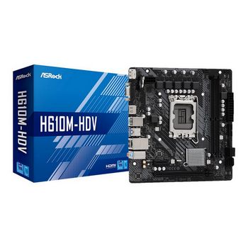 ASRock H610M-HDV - motherboard - micro ATX - LGA1700 Socket - H610
 - 90-MXBHS0-A0UAYZ