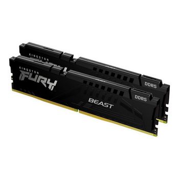 Kingston RAM FURY Beast - 16 GB (2 x 8 GB Kit) - DDR5 4800 UDIMM CL38
 - KF548C38BBK2-16