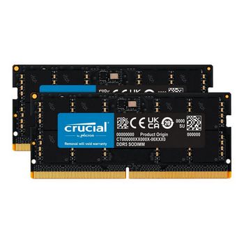 Crucial RAM - 64 GB (2 x 32 GB Kit) - DDR5 4800 SO-DIMM CL40
 - CT2K32G48C40S5