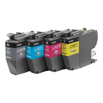 Brother LC422 Value Pack - 4-pack - black, yellow, cyan, magenta - original - ink cartridge
 - LC422VAL