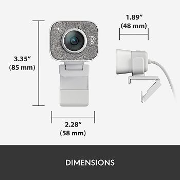 Logitech StreamCam webcam, white, USB-C
