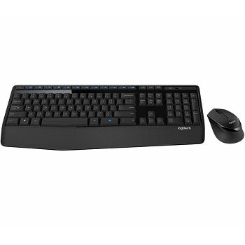 Keyboard + MOUSE Logitech Wireless Desktop MK345 Combo, SLO engraving