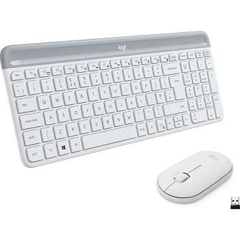 Logitech Slim Wireless Combo MK470, graphite SLO white