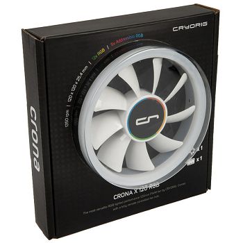 Cryorig Crona X PWM fan, ARGB - 120mm, white CR-XRX1