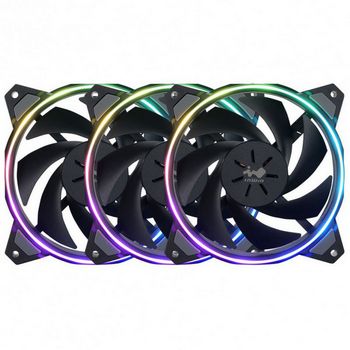 InWin Sirius Loop RGB PWM Lüfter 3er Pack inkl. RGB-Controller - 120 mm, schwarz-ASL120FAN-3PK