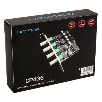 Lamptron CP436 4-Kanal-Lüftersteuerung für PCI-Slot - silber LAMP-CP436S