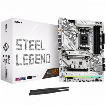 ASRock B650 Steel Legend WiFi, AMD B650E Mainboard - Sockel AM5, DDR5-90-MXBN90-A0UAYZ