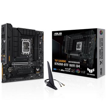 ASUS TUF Gaming B760M-BTF WIFI D4, Intel B760 Mainboard, Socket LGA1700, DDR4 90MB1E50-M1EAY0