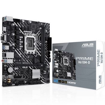 ASUS Prime H610M-D, Intel H610 Mainboard, Socket LGA 1700, DDR5 90MB1G80-M0EAY0