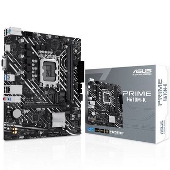 ASUS Prime H610M-K, Intel H610 Mainboard, Socket LGA1700, DDR5 90MB1GA0-M0EAY0