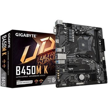 GIGABYTE B450M-K, AMD B450 Mainboard - Socket AM4, DDR4 B450M K