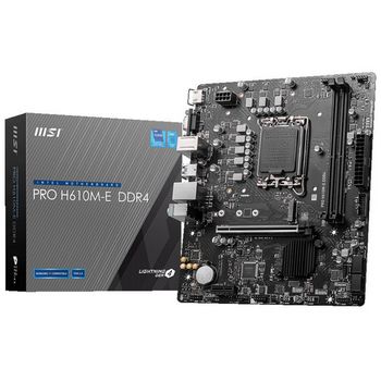 MSI Pro H610M-E DDR4, Intel H610 Mainboard - Socket 1700, DDR4 7D48-001R