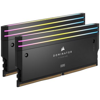 Corsair Dominator Titanium DDR5-6600, CL32, Intel XMP 3.0 - 32 GB Dual-Kit, black CMP32GX5M2X6600C32