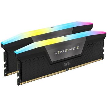 Corsair Vengeance RGB, DDR5-5600, CL40, Intel XMP 3.0 - 64 GB Dual-Kit, schwarz CMH64GX5M2B5600C40