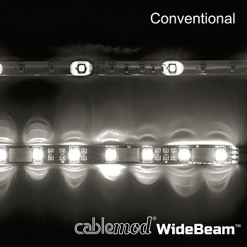 CableMod WideBeam Magnetic RGB LED Strip - 30cm / 15 LEDs CM-LED-15-M30KRGB-R