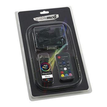 CableMod WideBeam Magnetic RGB LED Kit - 30cm / 15 LEDs CM-LED-15-M30KRGB-RK