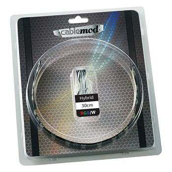 CableMod WideBeam Hybrid LED Strip 30cm - RGB/W CM-LED-30-D30RGBW-R
