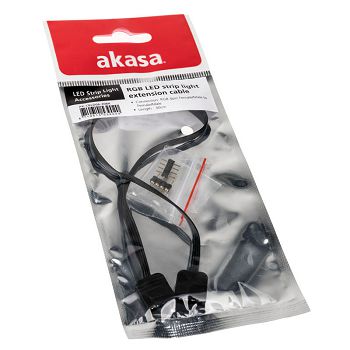 Akasa RGB LED extension 4 pin - 30 cm AK-CBLD06-30BK