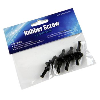 Lamptron Rubber Bolts - black LAMP-RS3002