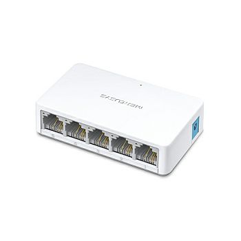 Mercusys 5-port mini Desktop preklopnik (Switch), 5×10/100M RJ45 ports, plastično kućište